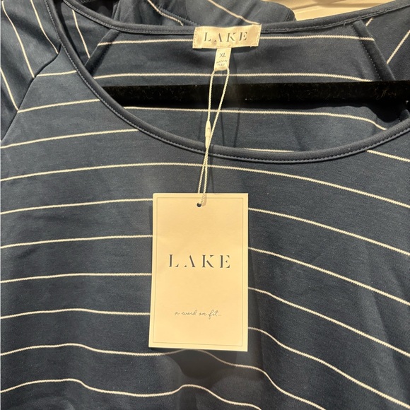 LAKE Blue Striped Pajama Set NWT size XL - Picture 3 of 5